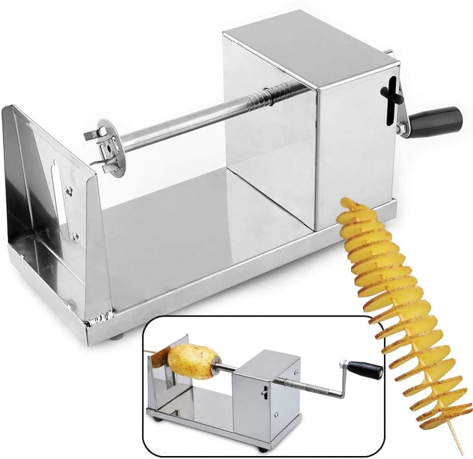 Tornado Potato Spiral Cutter – Stainless Steel Twisted Curly Fry Maker for Potatoes, Carrots & Cucumbers - product image 2