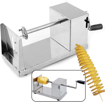Tornado Potato Spiral Cutter – Stainless Steel Twisted Curly Fry Maker for Potatoes, Carrots & Cucumbers - product image 2