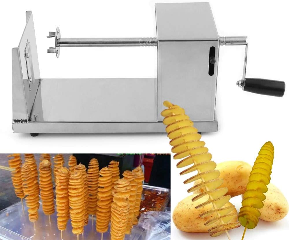 Tornado Potato Spiral Cutter – Stainless Steel Twisted Curly Fry Maker for Potatoes, Carrots & Cucumbers - product image 3
