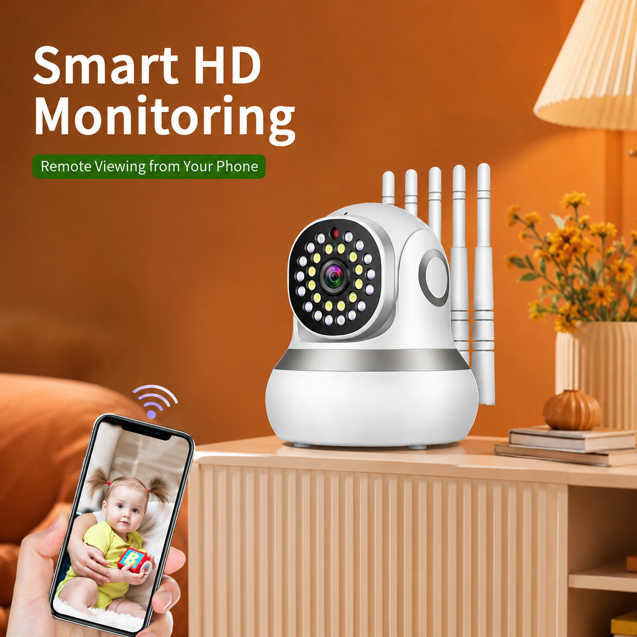 TC50-CA1Z2 PTZ Security Camera | 2MP | 720P | Motion Detection | Two-Way Audio