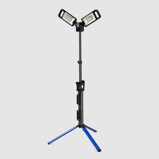 VIP-11 Twin Head Multi-Function Lamp - 50W Rechargeable Light with Adjustable Heads & Tripod