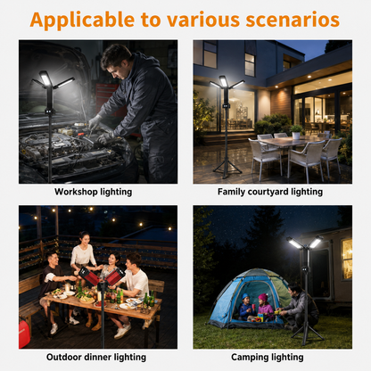 VIP-12 Triple-Head Rechargeable Work Light with Tripod - product image 8