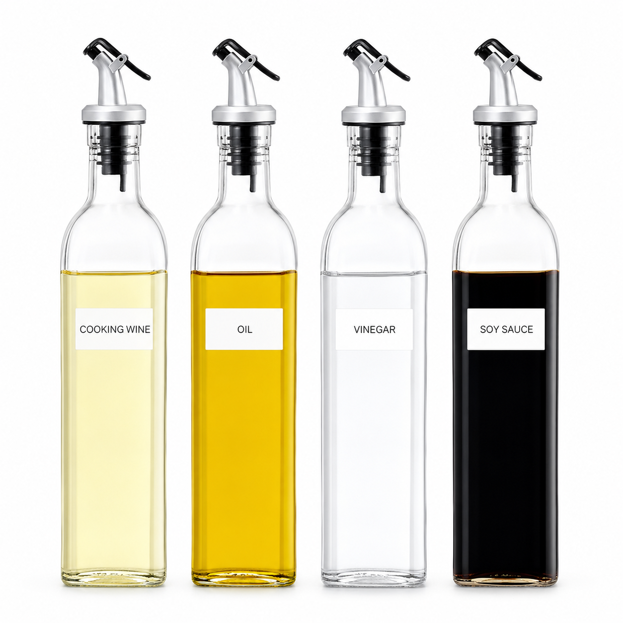 Glass Oil and Vinegar Dispenser Bottle