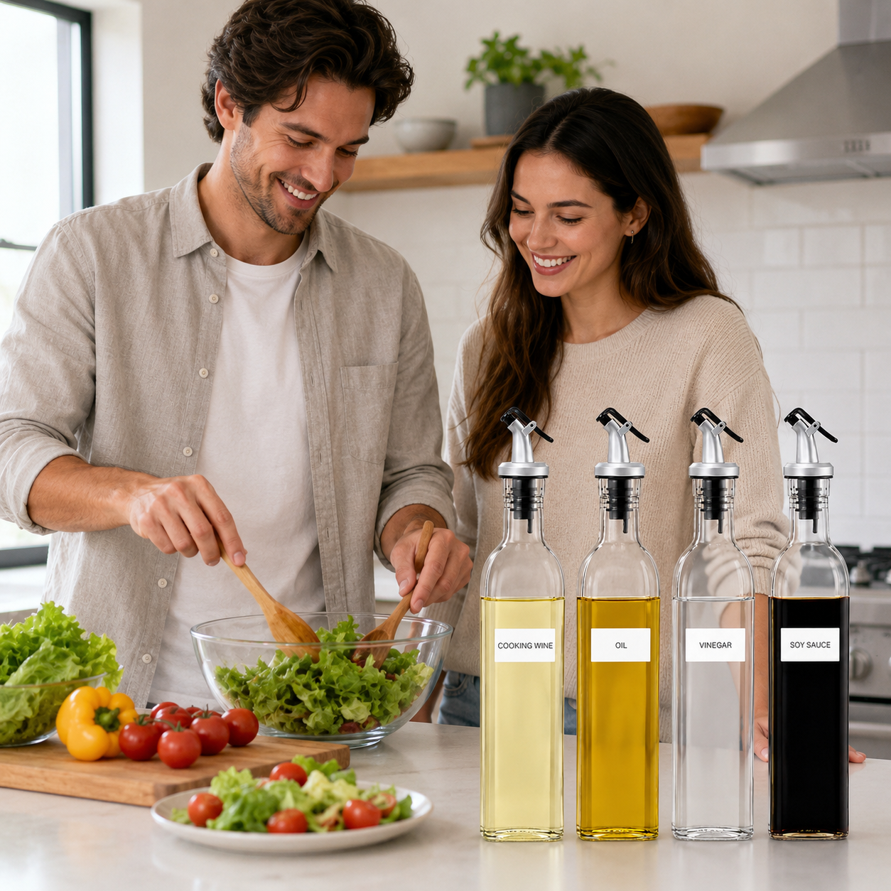 Glass Oil and Vinegar Dispenser Bottle - product image 3