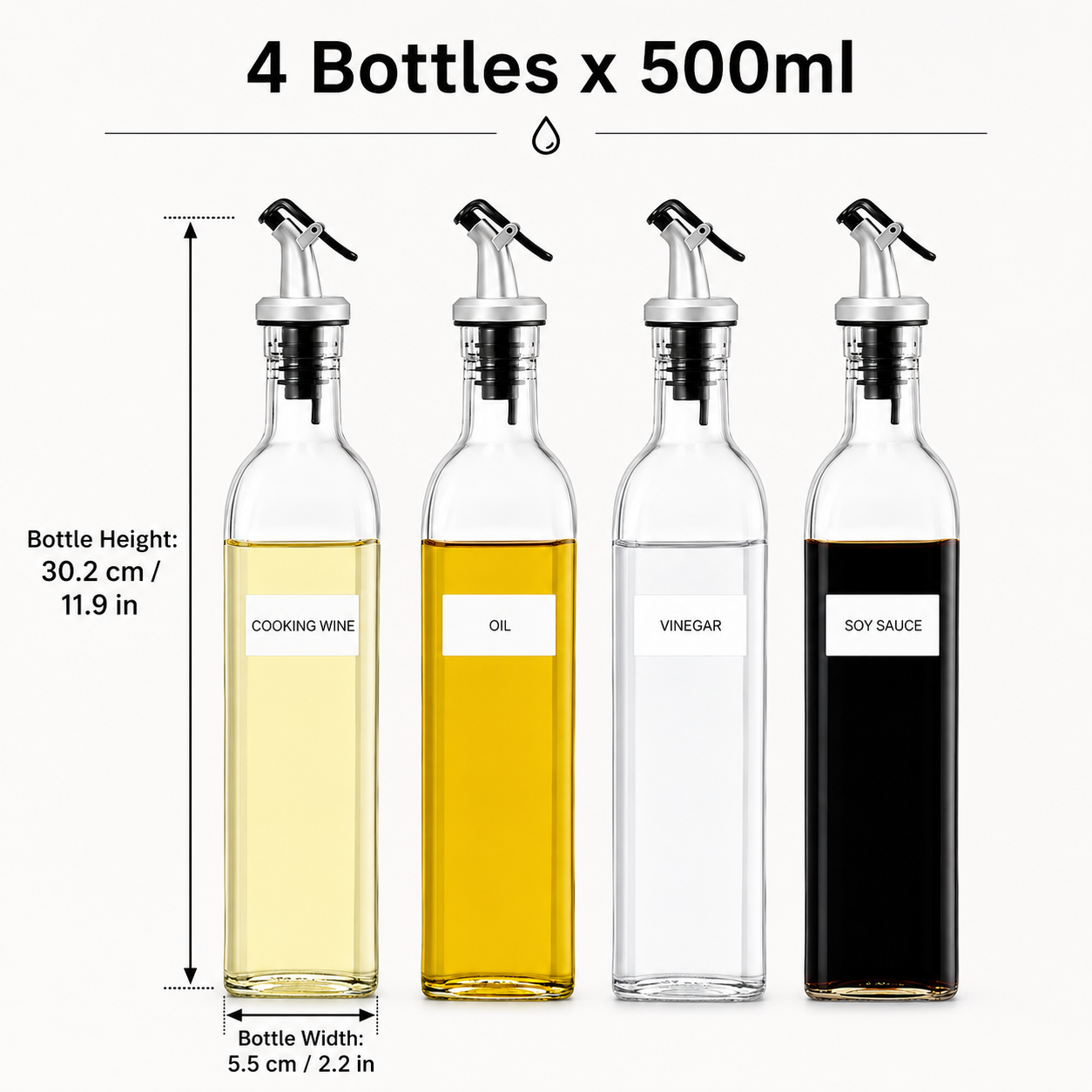 Glass Oil and Vinegar Dispenser Bottle - product image 9
