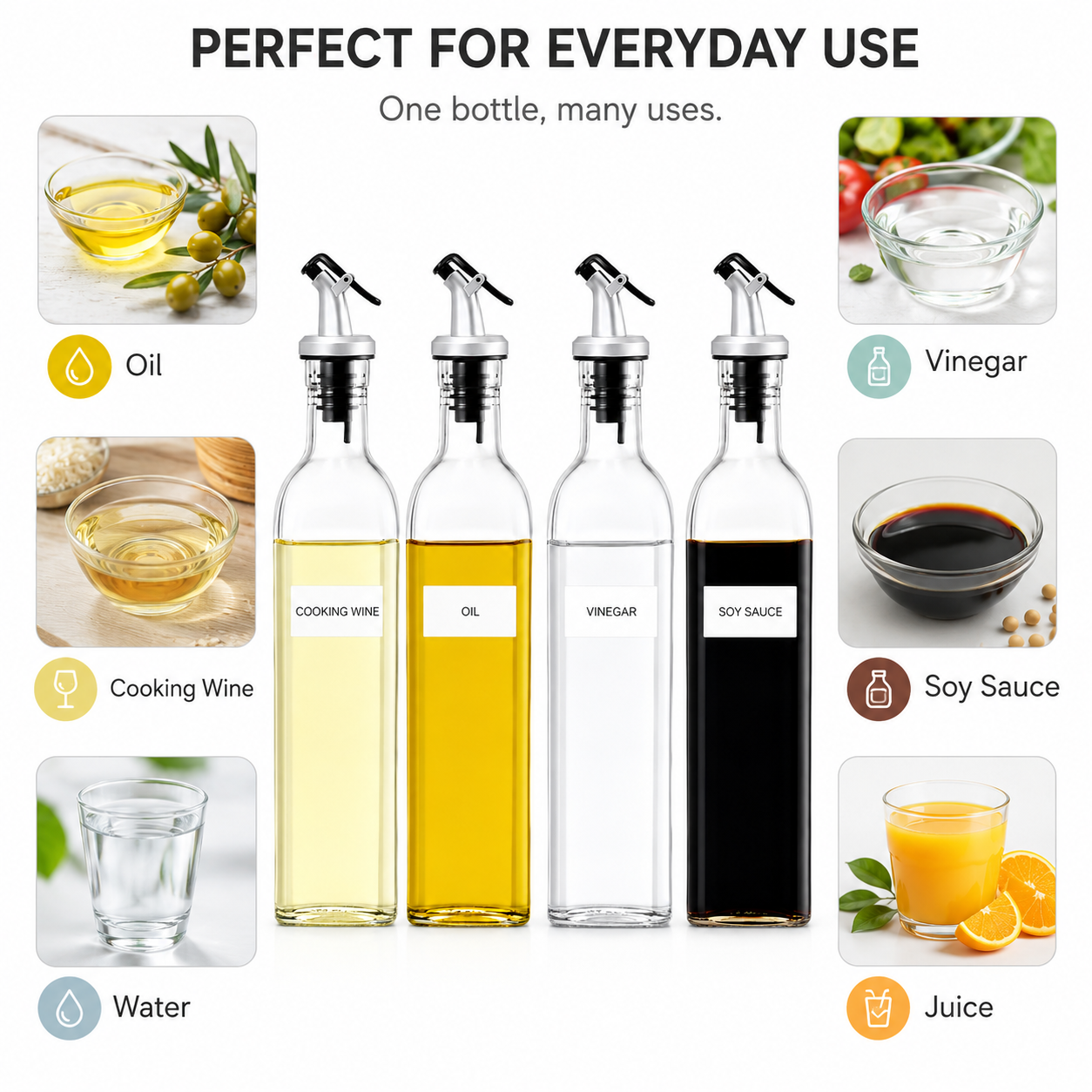 Glass Oil and Vinegar Dispenser Bottle - product image 8