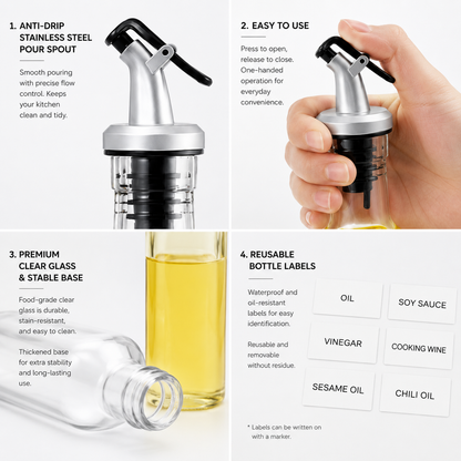 Glass Oil and Vinegar Dispenser Bottle - product image 7