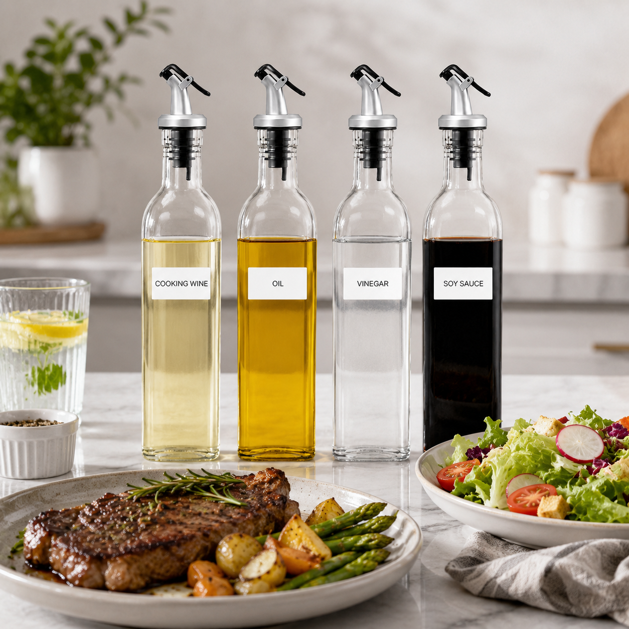 Glass Oil and Vinegar Dispenser Bottle - product image 4