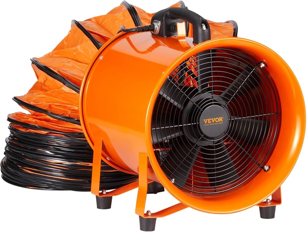 TAZEET 10-inch portable ventilator fan with 5 m duct hose - additional gallery view