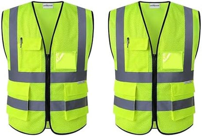 TAZEET reflective safety jackets, pack of 2 - main product view
