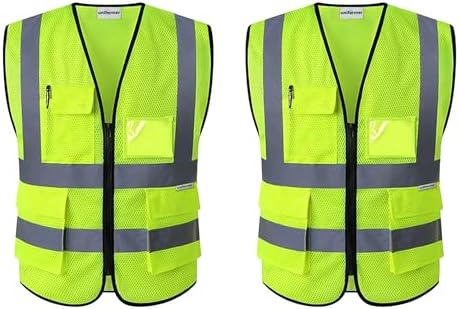 TAZEET reflective safety jackets, pack of 2 - main product view