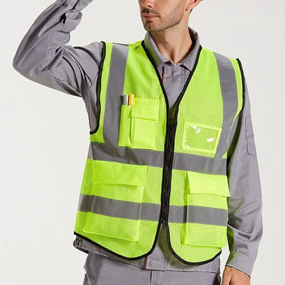 TAZEET reflective safety jackets, pack of 2 - features and dimensions