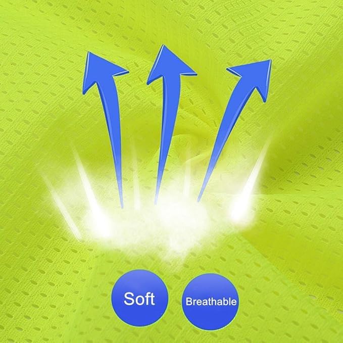 TAZEET reflective safety jackets, pack of 2 - setup view