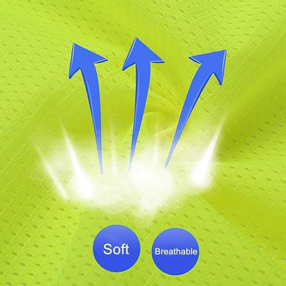 TAZEET reflective safety jackets, pack of 2 - setup view