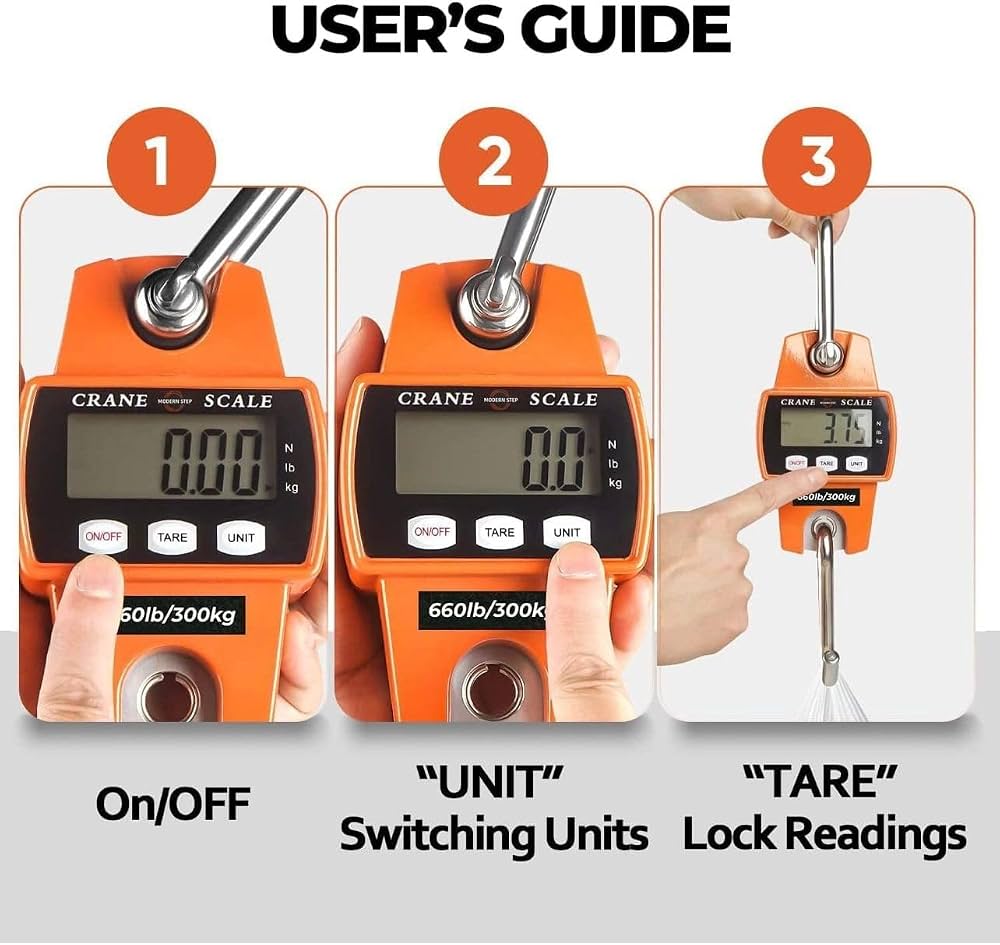 TAZEET 300 kg digital crane scale - construction detail