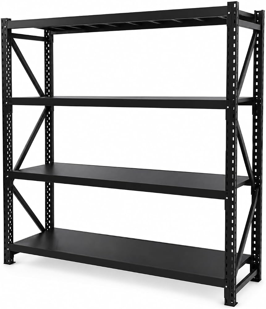 TAZEET 4-tier industrial storage rack - alternate view