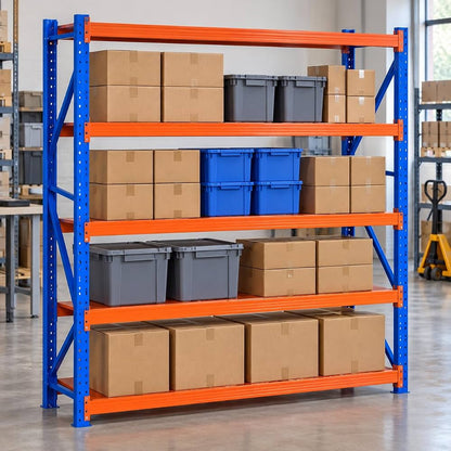 TAZEET 4-tier industrial storage rack - construction detail