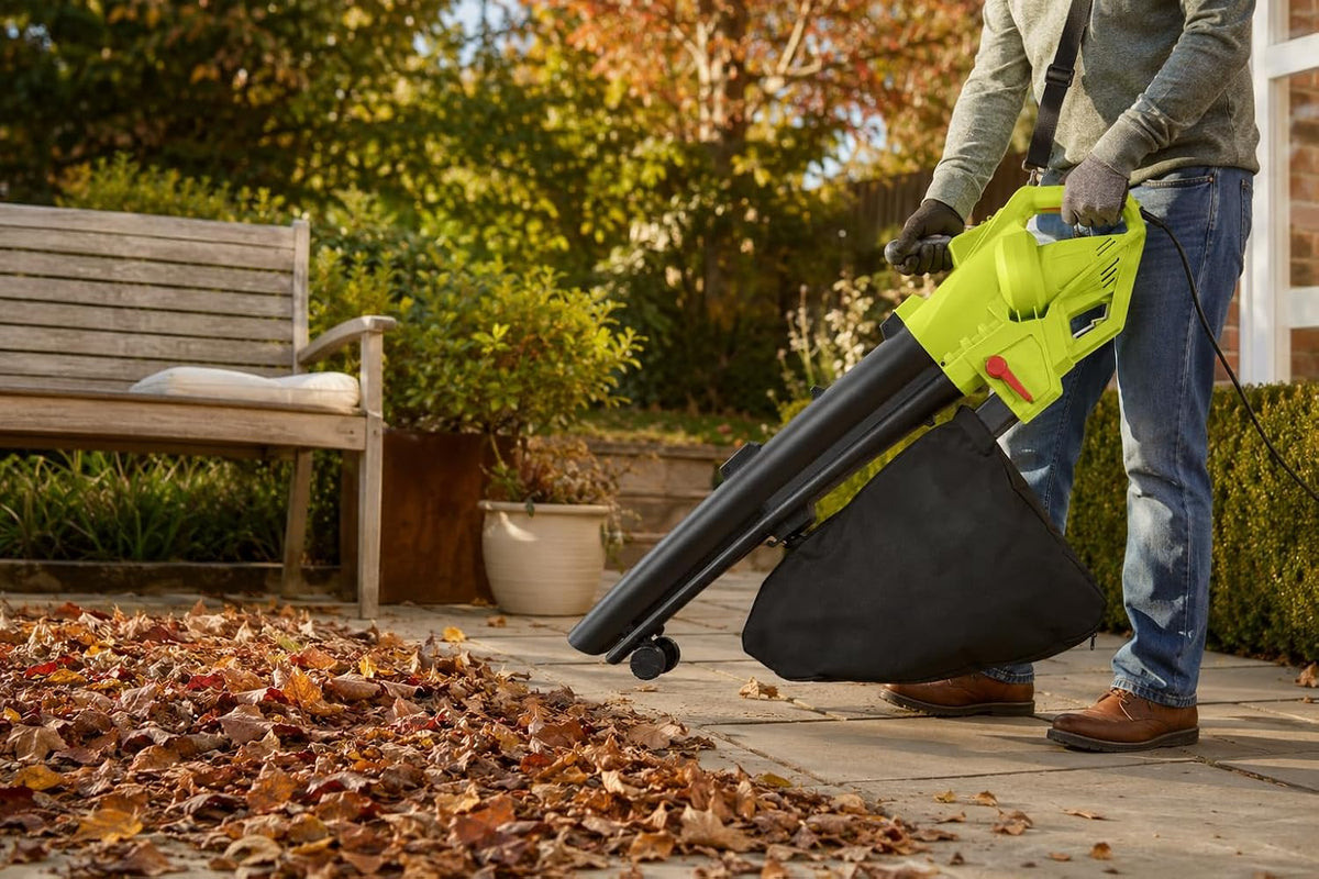 TAZEET 3000W leaf blower, vacuum and mulcher - alternate view