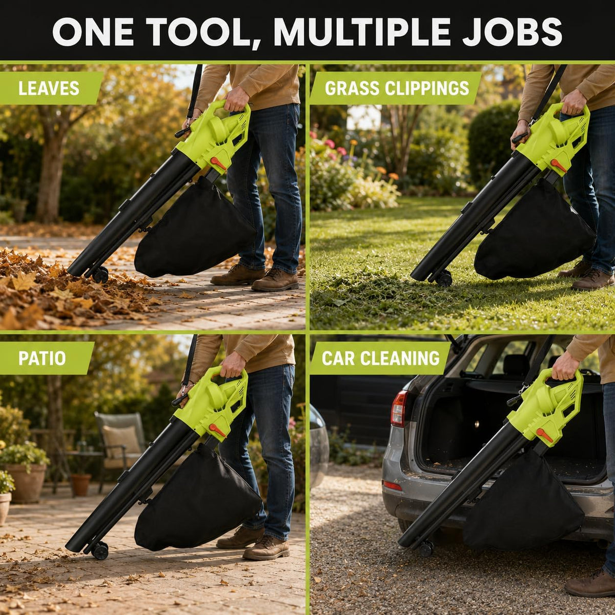 TAZEET 3000W leaf blower, vacuum and mulcher - additional gallery view