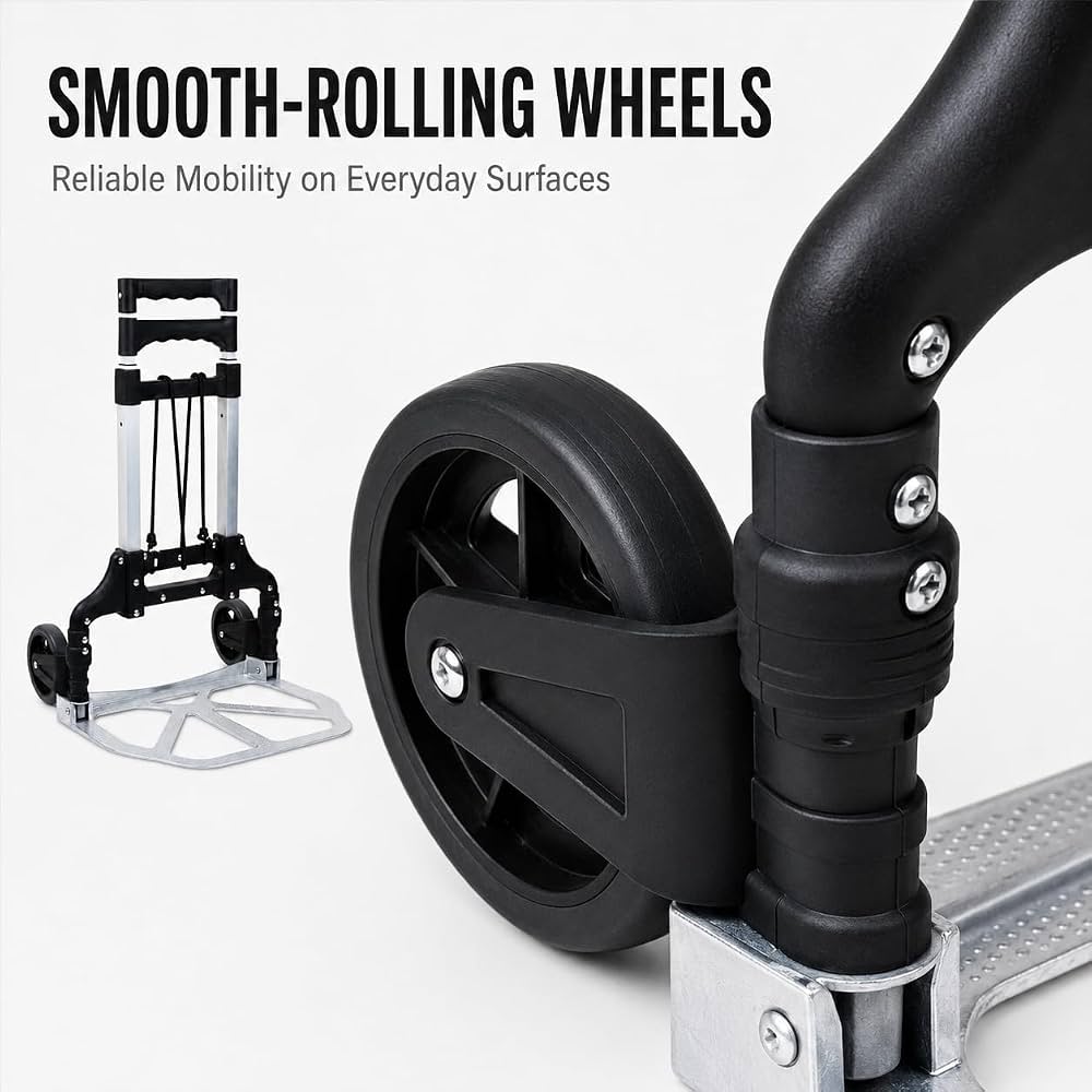 TAZEET folding aluminium hand trolley - construction detail