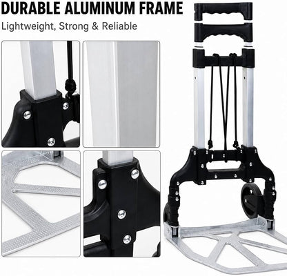TAZEET folding aluminium hand trolley - design detail