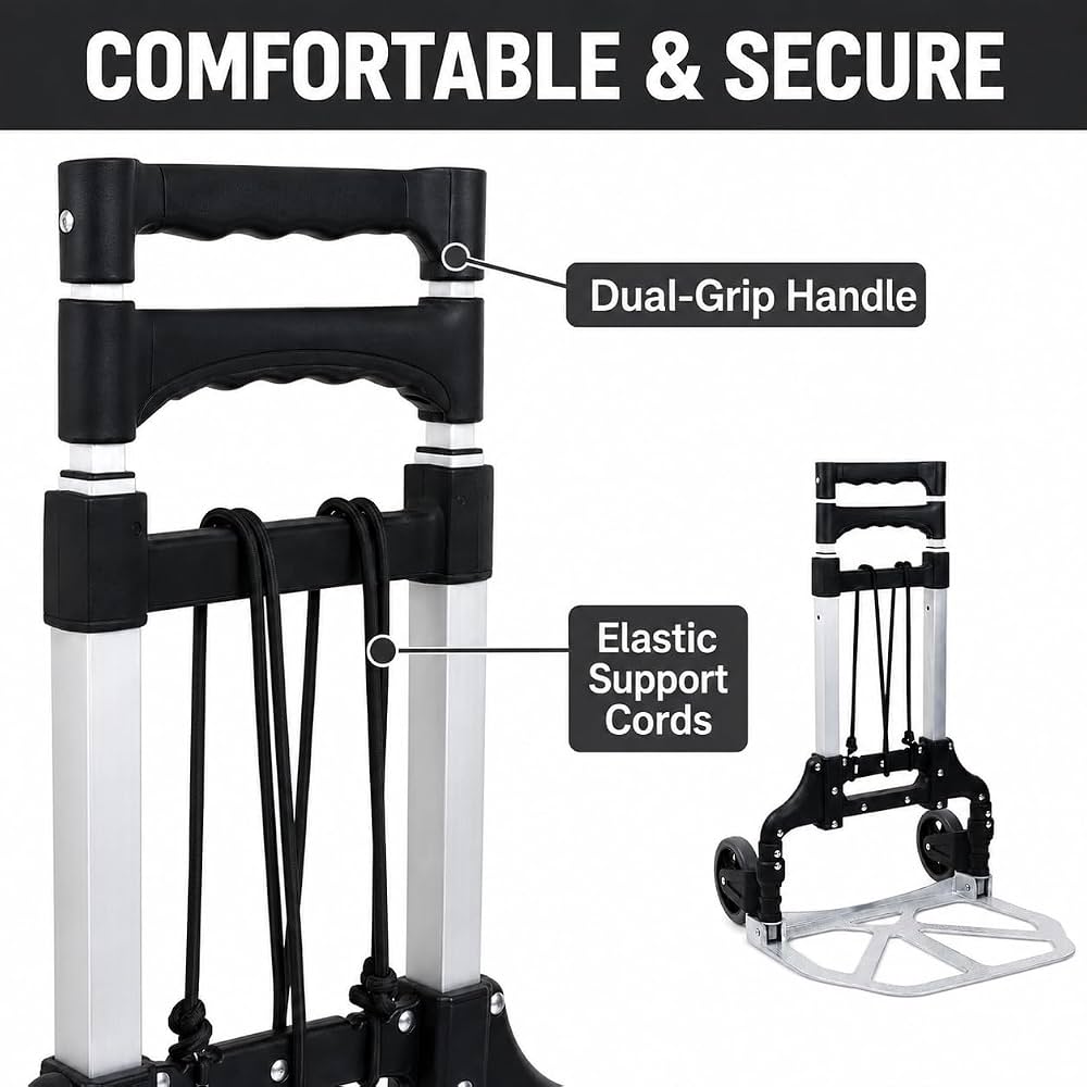 TAZEET folding aluminium hand trolley - application example
