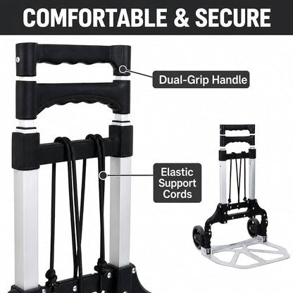 TAZEET folding aluminium hand trolley - application example