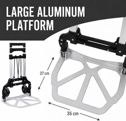 TAZEET folding aluminium hand trolley - usage view