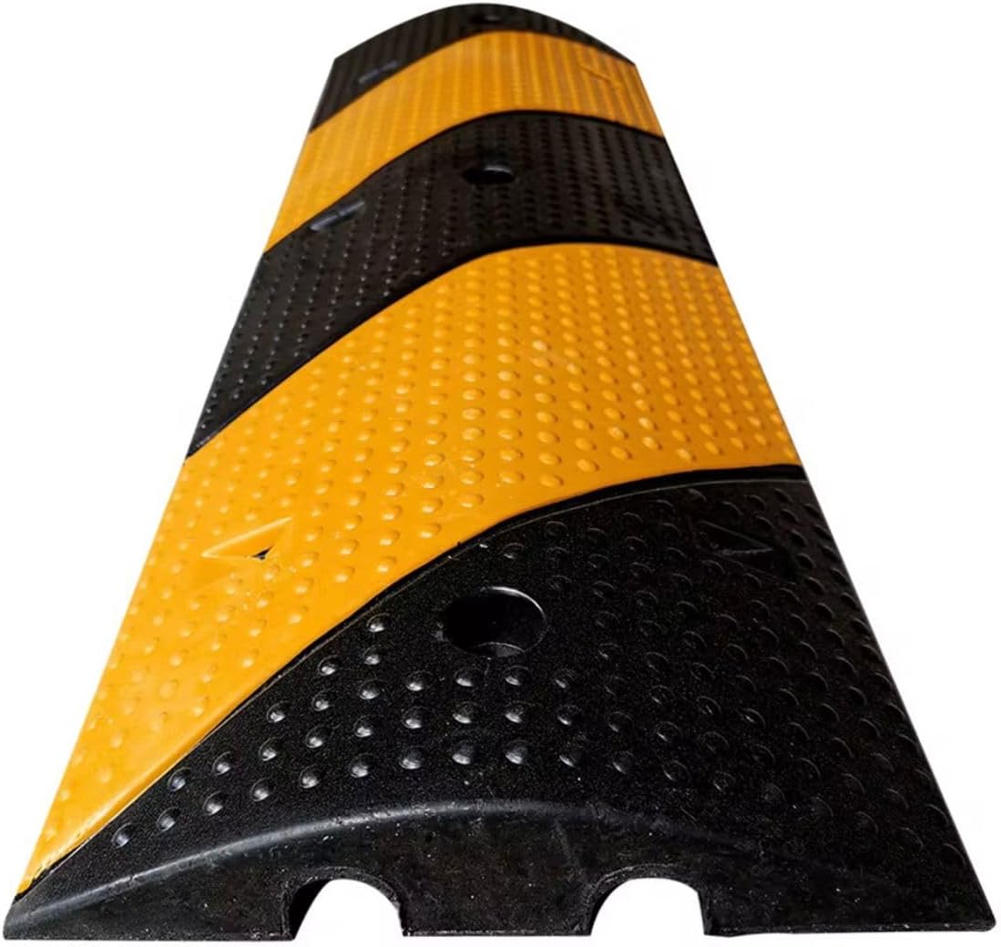 TAZEET two-channel rubber speed bump - usage view
