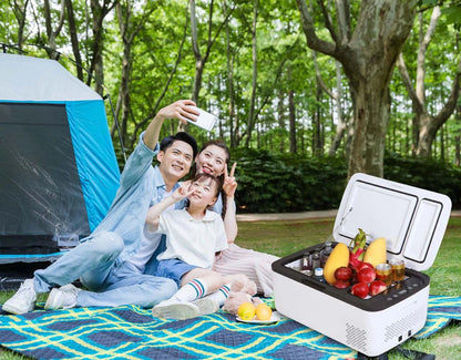 Car Refrigerator 30L - Portable Outdoor Fridge Freezer with Battery Option - Tazeet.com