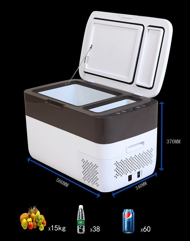 Car Refrigerator 30L - Portable Outdoor Fridge Freezer with Battery Option - Tazeet.com