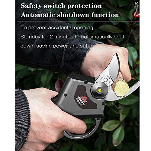 Cordless Pruner for Gardening Cutting Branches Fruit, Cordless Electric Electric Pruning Shears SK5 25mm Cutting Diameter, 2 Rechargeable 21V 7500 MAh Battery (7500mAh) - Tazeet.com