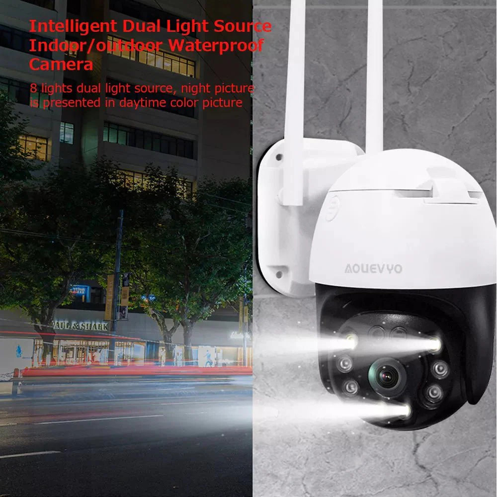 NIP-20HS PTZ Wireless Camera | 2K Resolution, 360° Pan, IR Night Vision, Two-way Audio - Tazeet.com