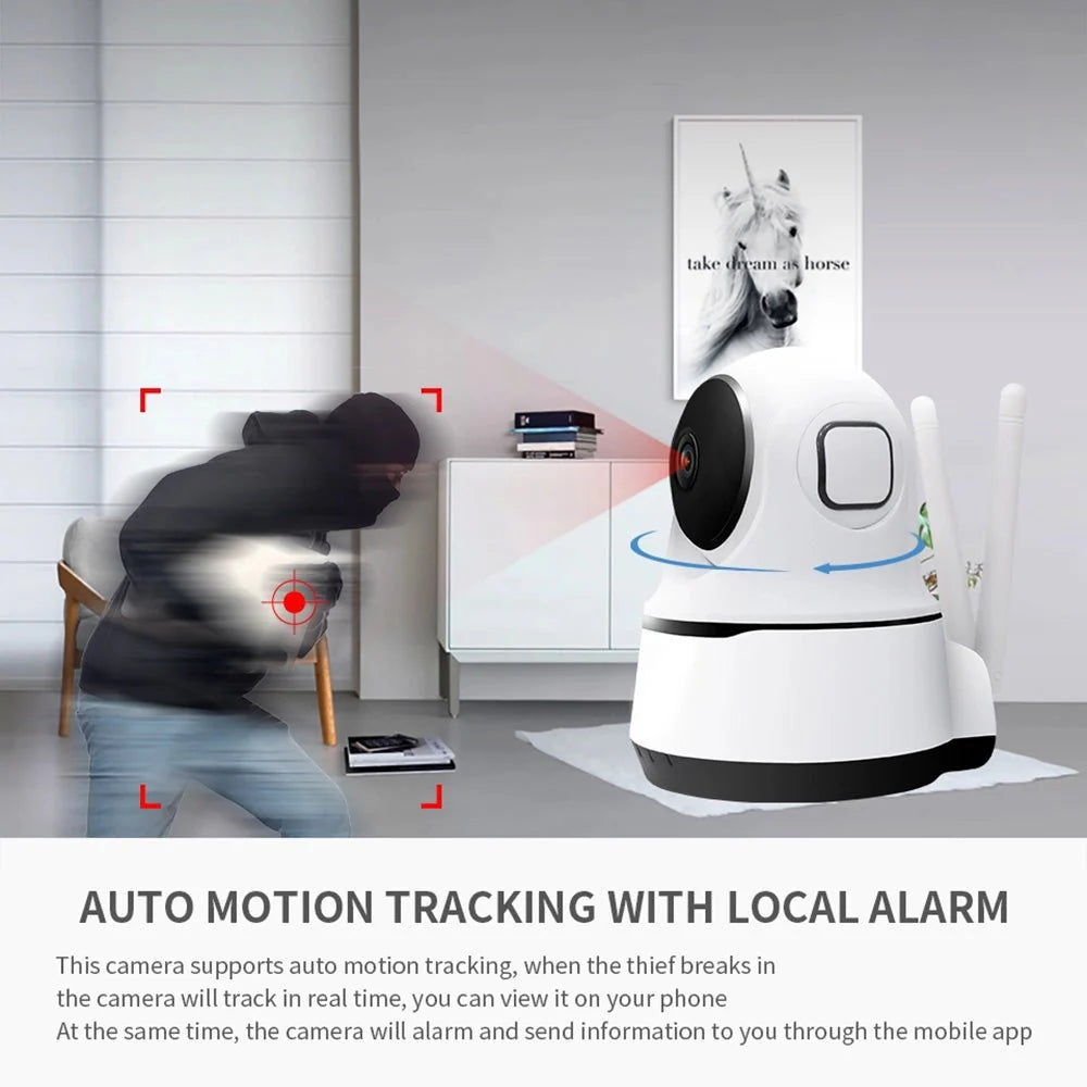 PTZ Wireless Camera NIP-26 | 2MP | 1080P | Motion Tracking | Night Vision | 355° Horizontal Rotation - Tazeet.com