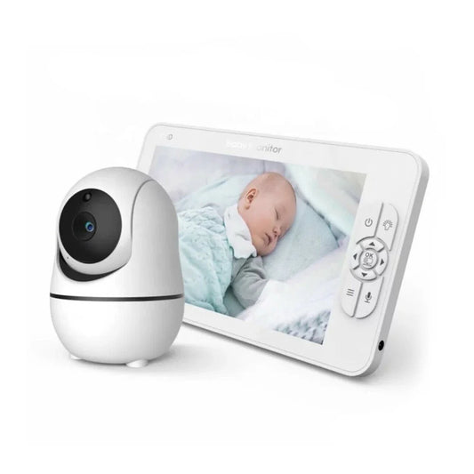 PTZ Wireless Baby Monitor with 7” HD LCD Display - Model SM70PTZ | Temperature Alarm & IR Night Vision - Tazeet.com