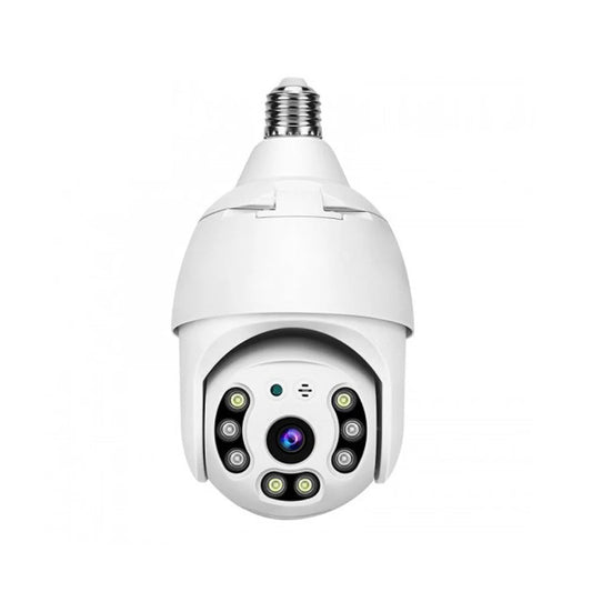 PTZ Wireless Bulb Camera Y28 | 2MP | 1080P HD Resolution | 275° Pan & 95° Tilt | IR Night Vision | Motion Detection | Two-way Audio | Wi-Fi | App Connectivity - Tazeet.com