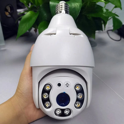 PTZ Wireless Bulb Camera Y28 | 2MP | 1080P HD Resolution | 275° Pan & 95° Tilt | IR Night Vision | Motion Detection | Two-way Audio | Wi-Fi | App Connectivity - Tazeet.com