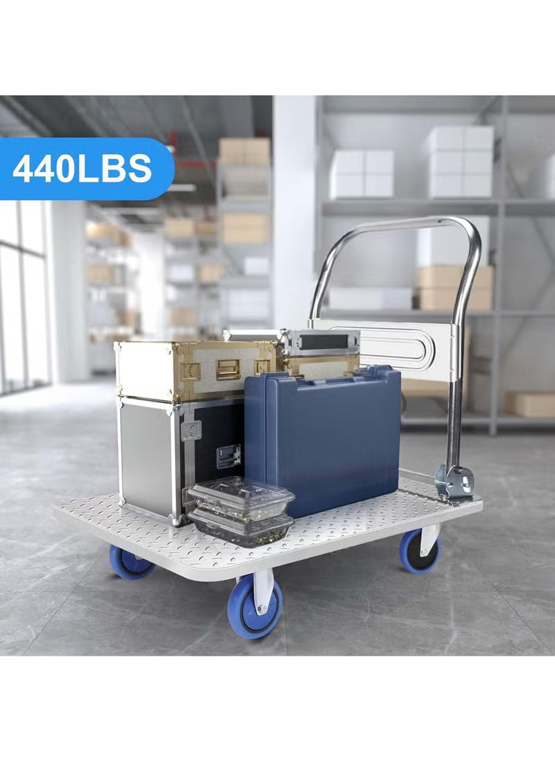 Heavy Duty Metal Platform Hand Trolley – 400KG & 1000KG Foldable Push Cart - alternate view 5