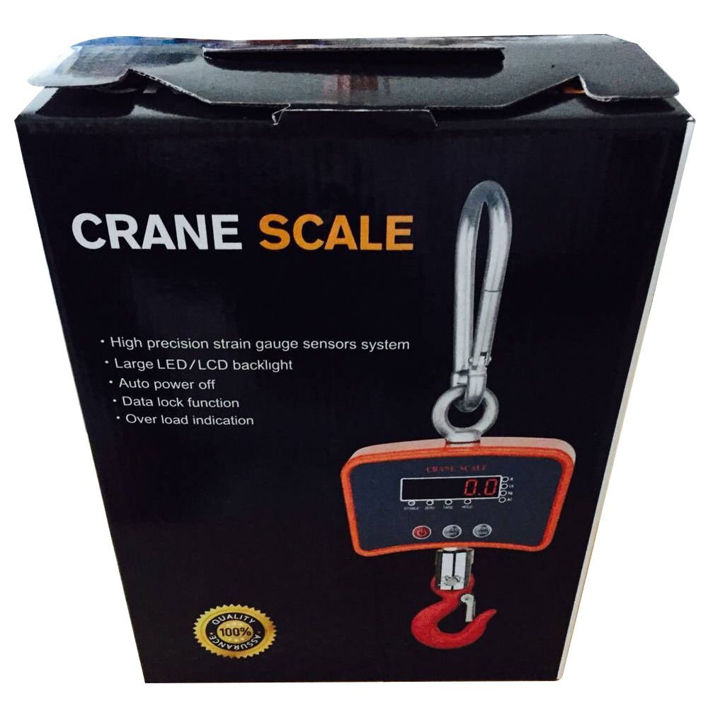 500kg / 1100lb Industrial Digital Hanging Scale – LCD Display, Rechargeable, Tare Function - image 4