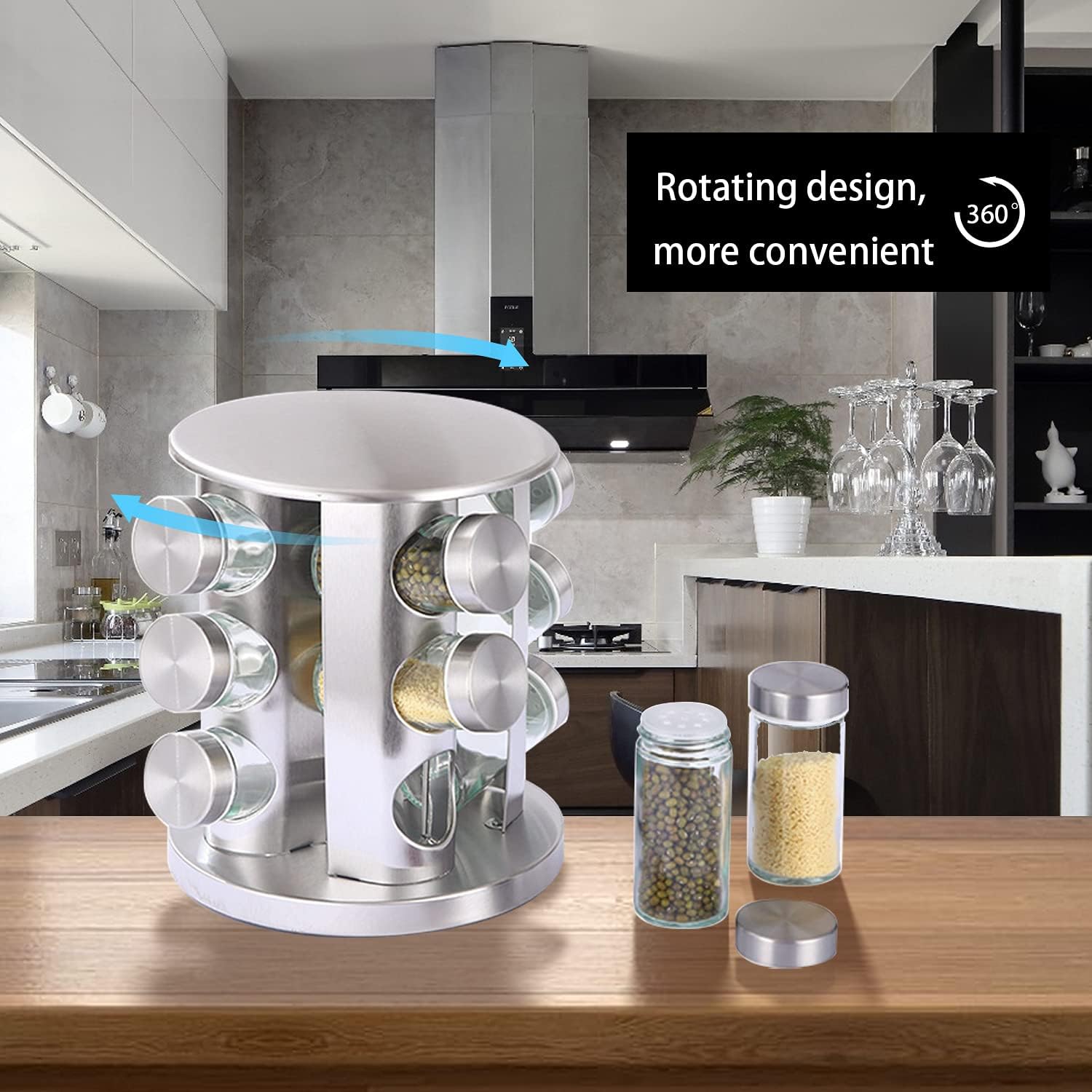 Rotating Spice Rack with 12 Jars - product image 4