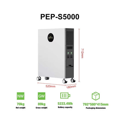 PEP-S5000 Portable Power Station 5222.4Wh - 5000W Backup Battery - product image 3