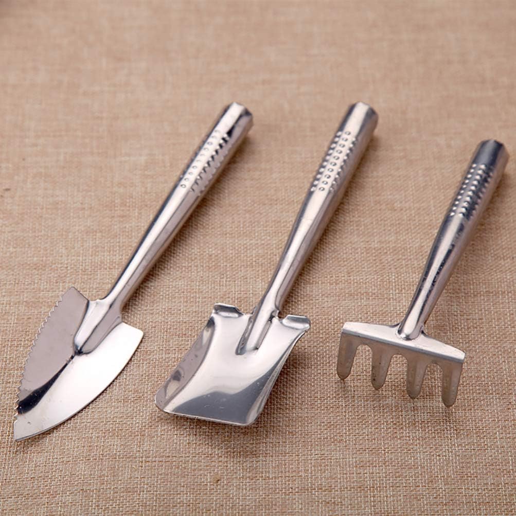 Kids Gardening Tools Set - Stainless Steel Shovel, Rake, Fork & Trowel - image 6
