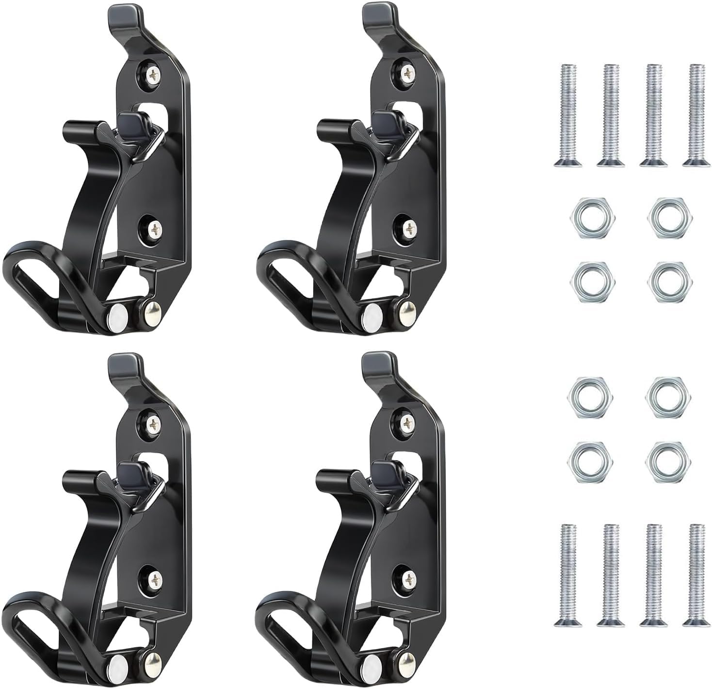 4-Pack Heavy Duty Shovel Holders - Roof Rack Tool Mount Clamps