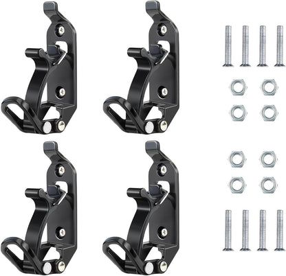 4-Pack Heavy Duty Shovel Holders - Roof Rack Tool Mount Clamps