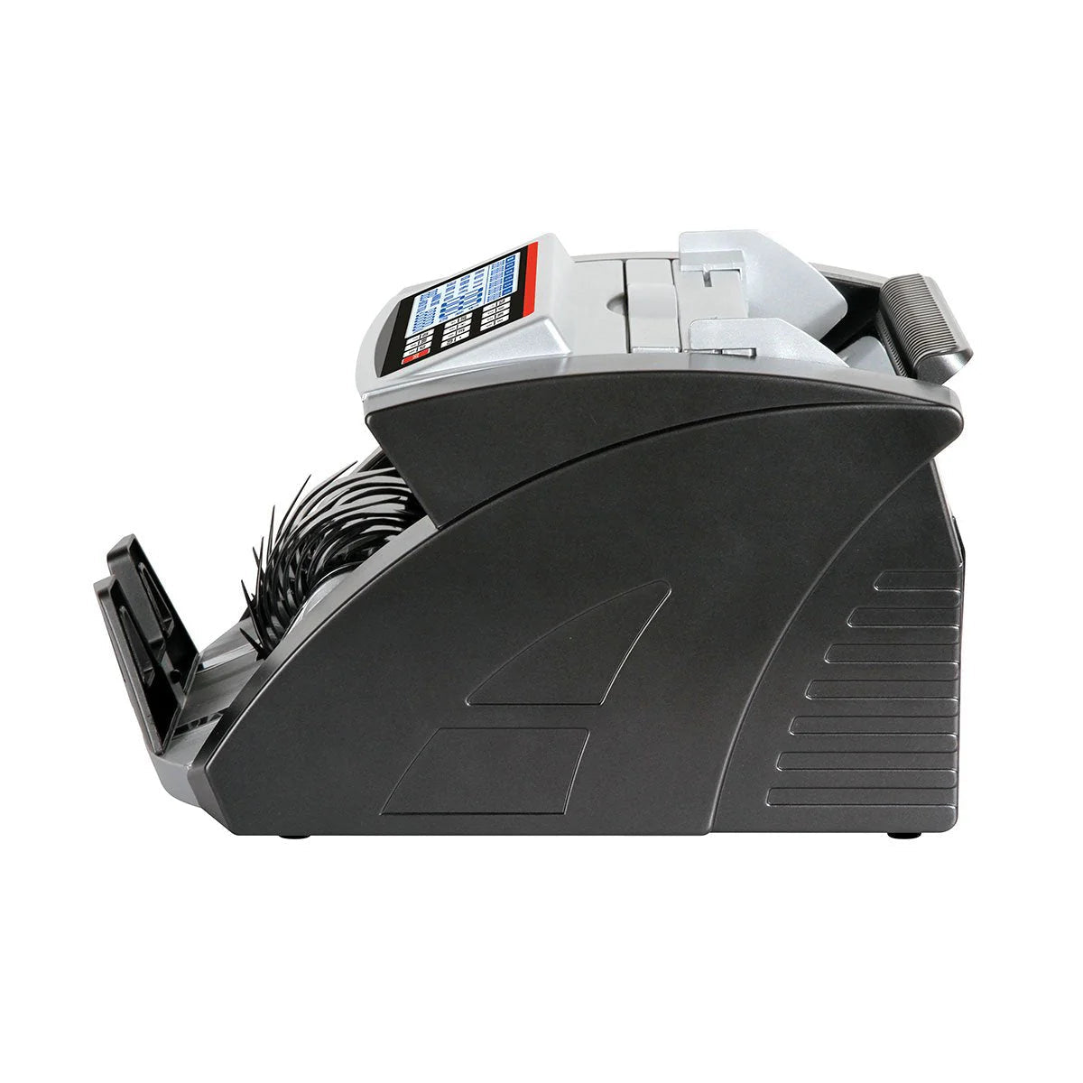 Currency counting machine on a white background