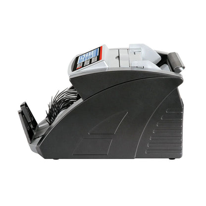 Currency counting machine on a white background