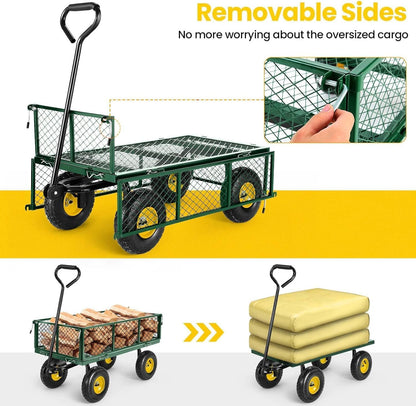 Heavy Duty Foldable Trolley Cart 360kg - Metal Mesh Utility Wagon - product image 3