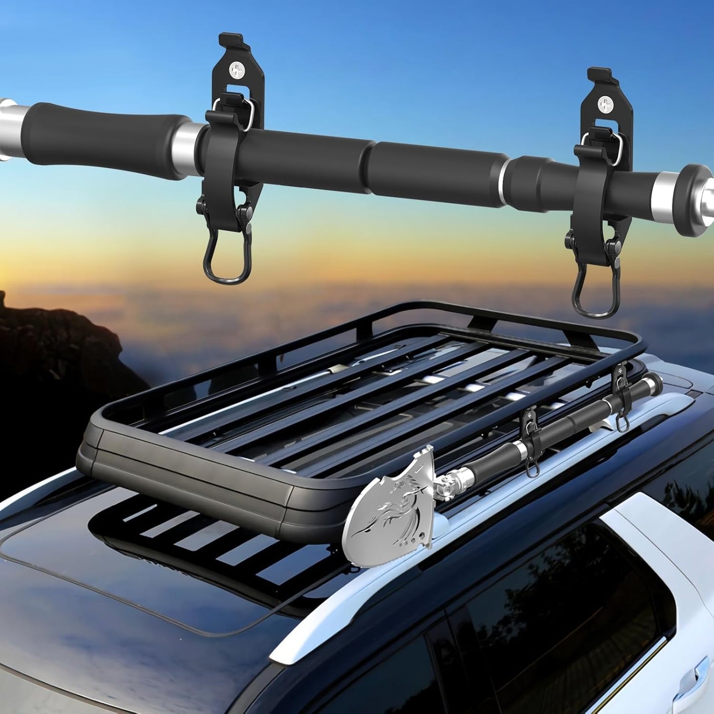 4-Pack Heavy Duty Shovel Holders - Roof Rack Tool Mount Clamps - product image 9