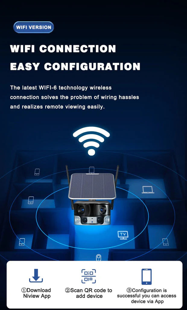 Y6 Solar Dual-Lens Security Camera 4K - product image 8