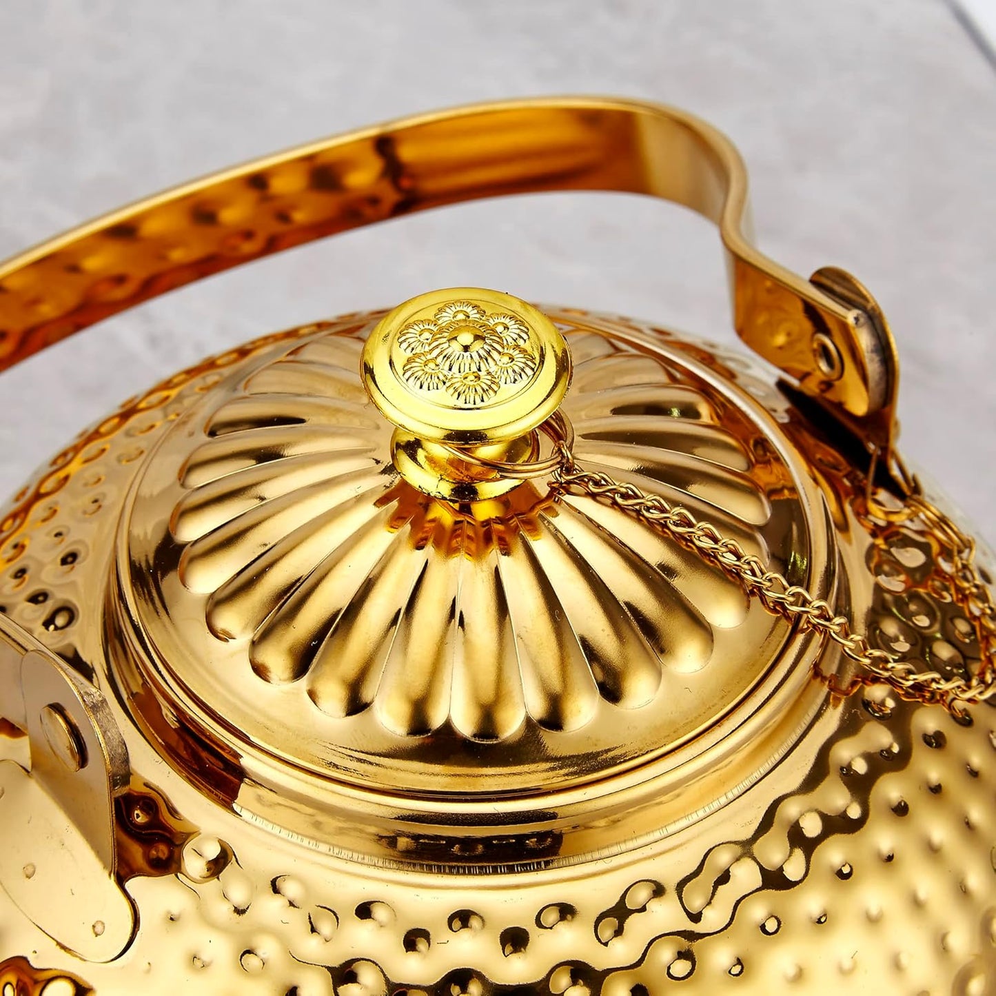 Antique Stainless Steel Teapot with Infuser - product image 4